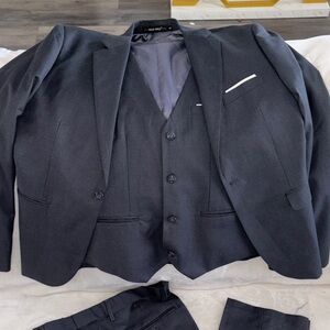 Charcoal Suit Blazer Slacks and Vest